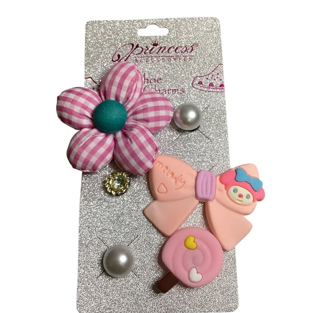 Princess Accessories Pink and CreamCharm Set